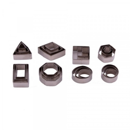 24 Verschiedene Ausstecher Formen für Fondant & Kekse - M12 - Mytortenland